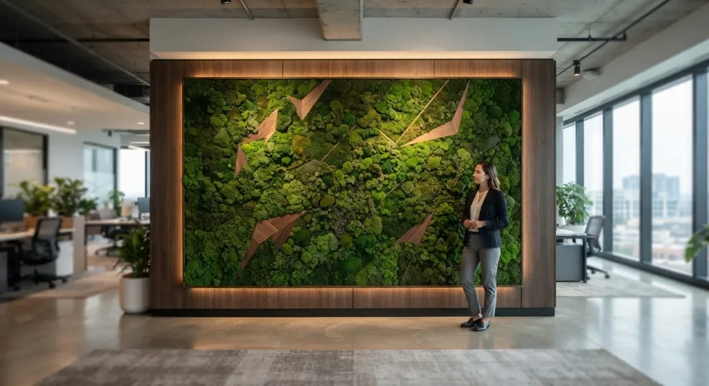 Large Luxury Moss Wall Scale and Cost Reference